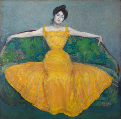 Dame en jaune, 1899 - Max Kurzweil