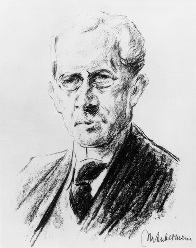 Arno Holz / Lith. par Max Liebermann - Max Liebermann