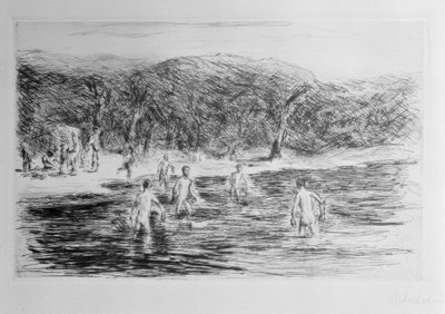 Garçons se baignant - Max Liebermann