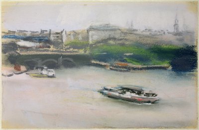 Binnenalster avec le Lombardsbrücke, Hambourg, 1910 - Max Liebermann