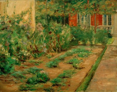 Massifs de fleurs près de la maison de jardin vers le nord-est - Max Liebermann