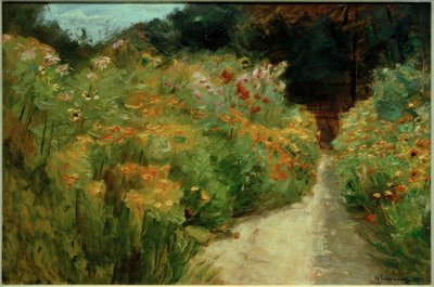 Massifs de fleurs dans le jardin de Wannsee - Max Liebermann