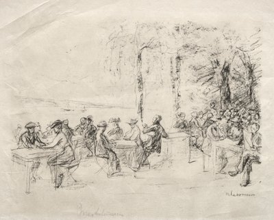 Café sur la Havel - Max Liebermann