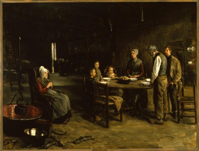 La prière de table - Max Liebermann