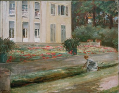 La terrasse fleurie dans le jardin de Wannsee vers le nord-ouest - Max Liebermann