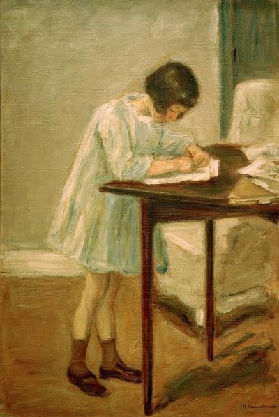 La petite-fille en train d