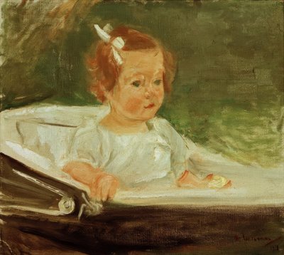 La petite-fille dans la poussette vers la droite - Max Liebermann