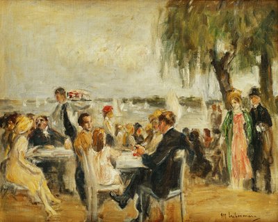 Café jardin sur l