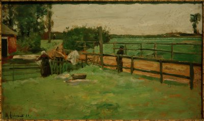 Ferme sur la route du village - La Blanchisserie - Max Liebermann