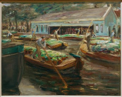 Marché aux légumes à Delft - Max Liebermann
