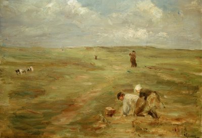Ramasseurs de pommes de terre dans les dunes de Zandvoort - Max Liebermann