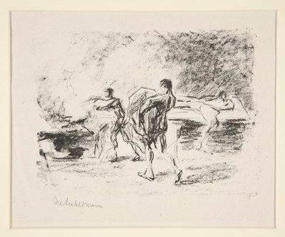 Leichenverbrennung, zu Goethes Bassompierre - Max Liebermann
