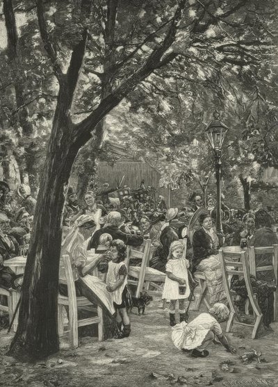 Liebermann, Concert dans un jardin de bière - Max Liebermann