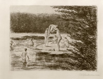 M.Liebermann, Garçons se baignant - Max Liebermann