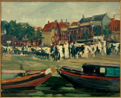 Marché aux bestiaux à Leyde - Max Liebermann