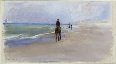 Cavalier sur la plage - Max Liebermann