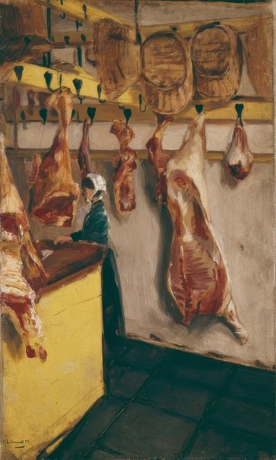 Boucherie à Dordrecht - Max Liebermann