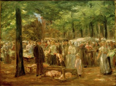 Marché aux porcs à Haarlem - Max Liebermann