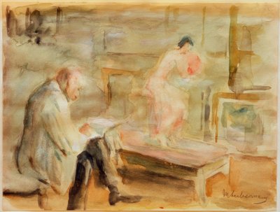 Autoportrait avec modèle dans l
