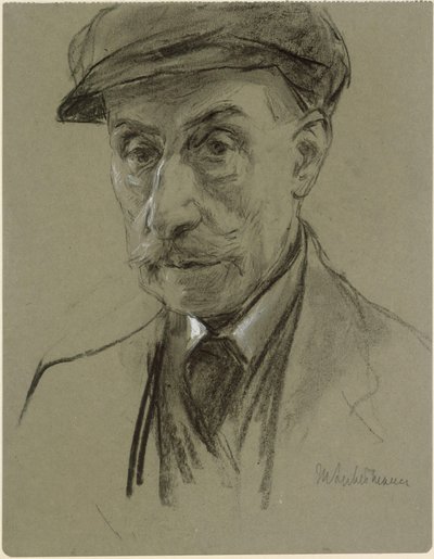 Autoportrait au bonnet - Max Liebermann