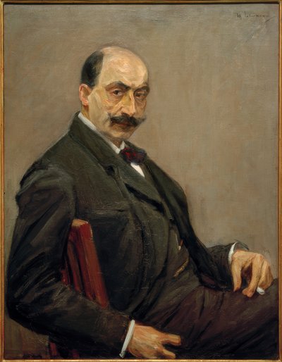 Autoportrait vers la droite avec cigarette dans la main gauche - Max Liebermann