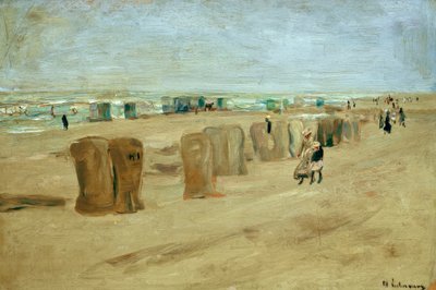Scène de plage à Noordwijk - Max Liebermann
