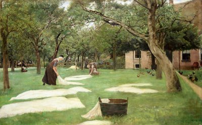 Le blanchiment du lin, 1882 - Max Liebermann