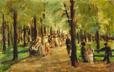 Promeneurs dans le Tiergarten, 1918 - Max Liebermann