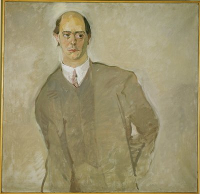 Compositeur Arnold Schoenberg (peinture sur toile) - Max Oppenheimer
