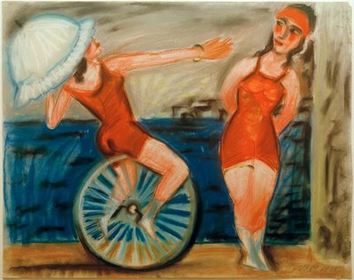 Cyclistes sur monocycle - Max Pechstein
