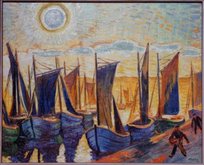 Bateaux de pêche à Leba - Max Pechstein