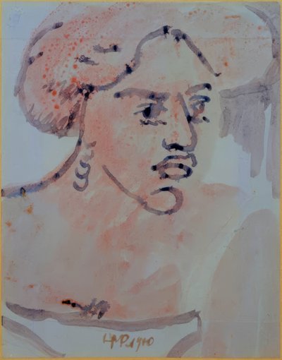 portrait de femme - Max Pechstein