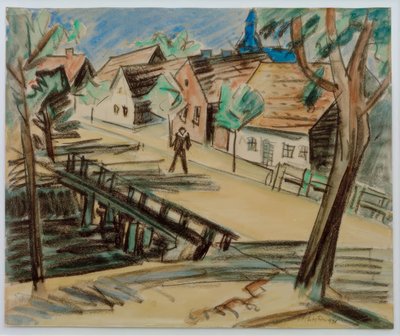 Grand pont du Moulin – Leba / Poméranie - Max Pechstein