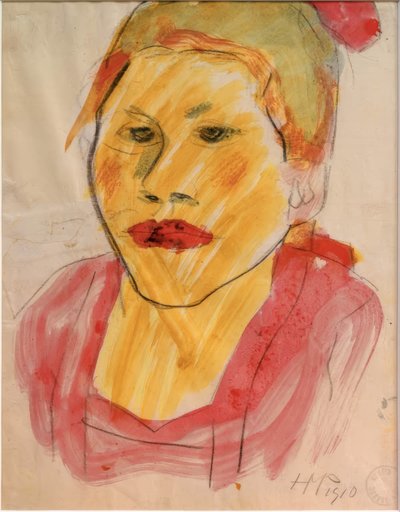 tête de fille - Max Pechstein