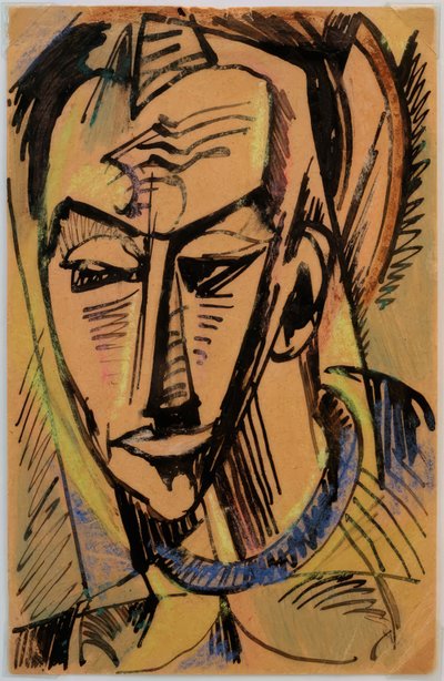 Tête masculine - Max Pechstein