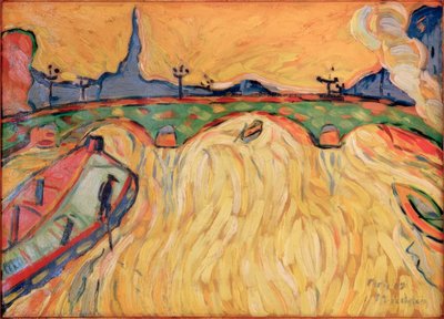 Avec son pont et ses péniches - Max Pechstein