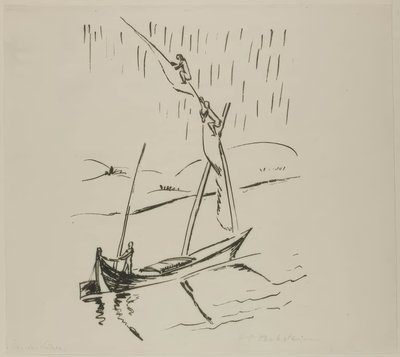 Canal de Suez, tiré de Travel Pictures : Italie-Mers du Sud - Max Pechstein