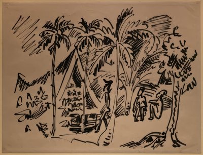 Maison de réunion à Palau - Max Pechstein