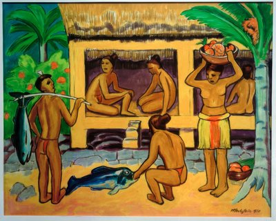 Devant la maison Palau - Max Pechstein