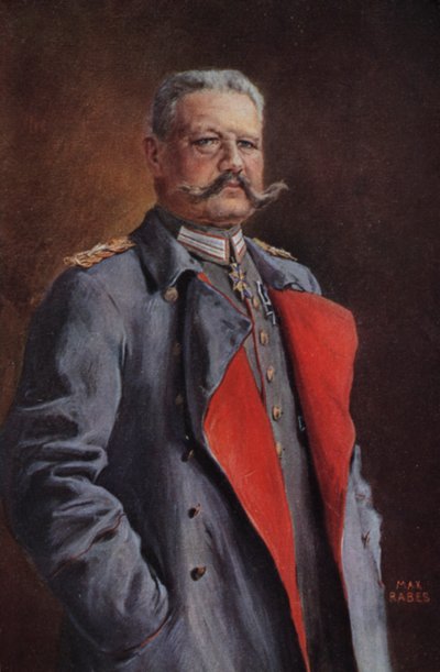 Maréchal Paul von Hindenburg, commandant de l