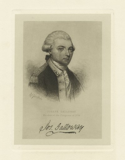 Joseph Galloway, membre du Congrès de 1774, vers 1885 - Max Rosenthal