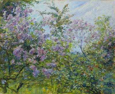 Lilas en fleurs, vers 1921 - Max Slevogt