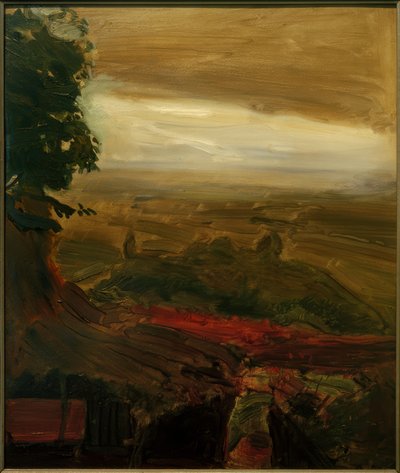 Pavillon rouge avec nuages d