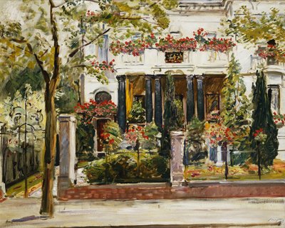 Le jardin de devant de la villa Steinbart à Berlin, 1911 - Max Slevogt
