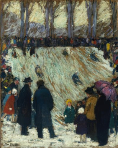 Piste de luge dans le Hofgarten de Düsseldorf - Max Stern