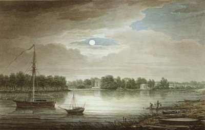 Rivière Nevka près du pont Yelagin, 1829 - Maxim Nikiphorovich Vorobyev