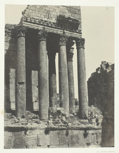 Baalbeck Héliopolis, Temple de Jupiter, Vue prise à l