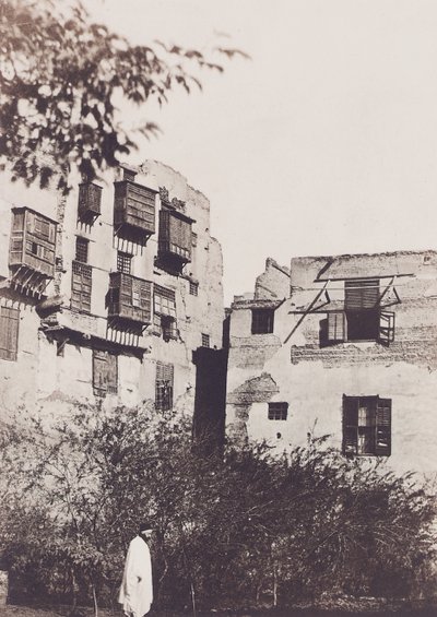 Le Caire, maison et jardin dans le quartier français, avec Gustave Flaubert, 1850 - Maxime Du Camp