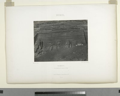 Détail du Grand Temple, Abu Sunbul, Égypte - Maxime Du Camp