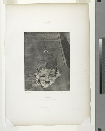 (détail) du Grand Temple, Abu Sundul, Nubie, Égypte - Maxime Du Camp
